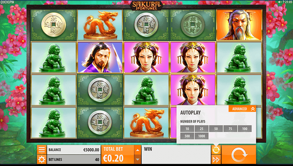 Автоигра в Sakura Fortune