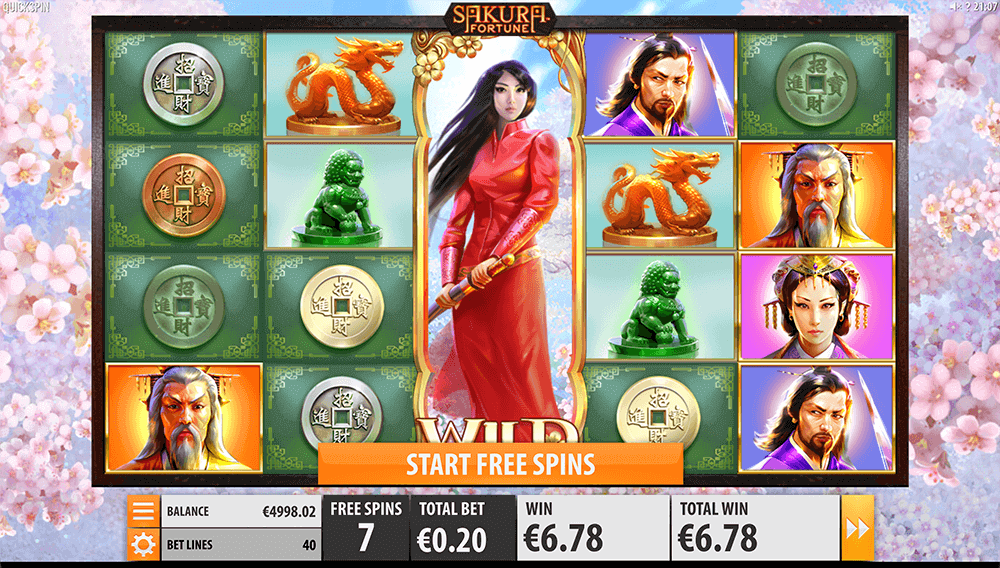 Фриспины в Sakura Fortune